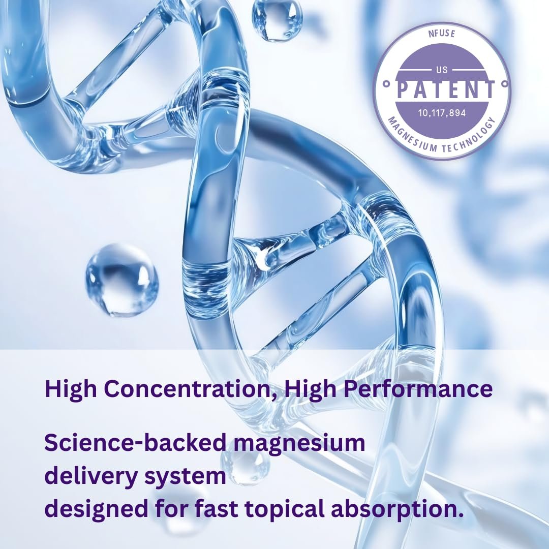 nfuse Magnesium Roll-On Deodorant – Natural, Aluminum-Free, Patented Magnesium Delivery, Lavender Essential Oils (Relax and Restore), 2.7 oz Avelisse