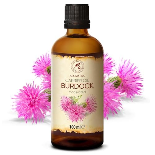 Burdock Root Oil 3.4 FL Oz - 100% Pure & Natural - Arctium Lappa for Hair & Scalp - Skin, Face, Body Care - Glass Bottle Avelisse