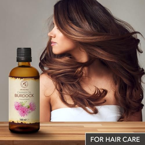 Burdock Root Oil 3.4 FL Oz - 100% Pure & Natural - Arctium Lappa for Hair & Scalp - Skin, Face, Body Care - Glass Bottle Avelisse