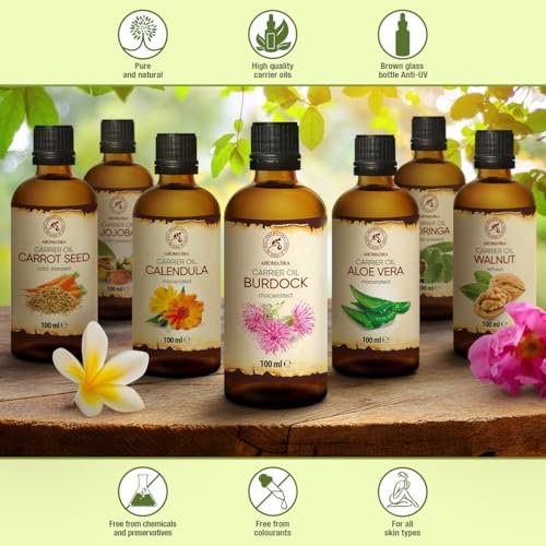 Burdock Root Oil 3.4 FL Oz - 100% Pure & Natural - Arctium Lappa for Hair & Scalp - Skin, Face, Body Care - Glass Bottle Avelisse