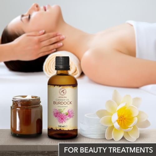 Burdock Root Oil 3.4 FL Oz - 100% Pure & Natural - Arctium Lappa for Hair & Scalp - Skin, Face, Body Care - Glass Bottle Avelisse