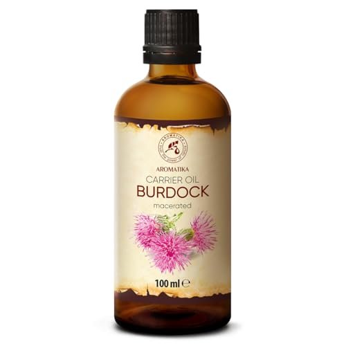 Burdock Root Oil 3.4 FL Oz - 100% Pure & Natural - Arctium Lappa for Hair & Scalp - Skin, Face, Body Care - Glass Bottle Avelisse