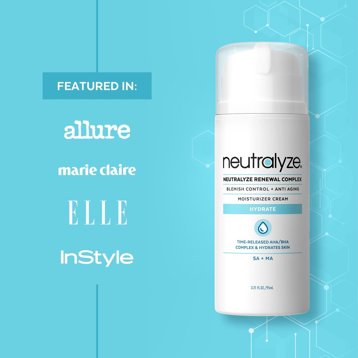Neutralyze Renewal Complex Acne Moisturizer for Face - Maximum Strength, Time Released 2% Mandelic Acid & 2% Salicylic Acid Acne Treatment Cream - Suitable for All Skin Types, Teens & Adults Avelisse