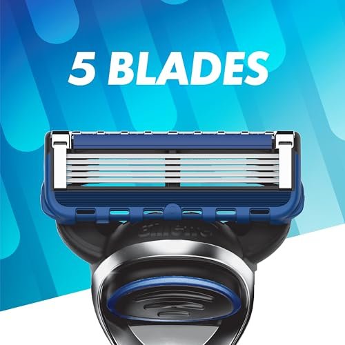Gillette 5 Men's 5-Blade Razor Blade Refills, 12 Count – Smooth, Close Shave Avelisse