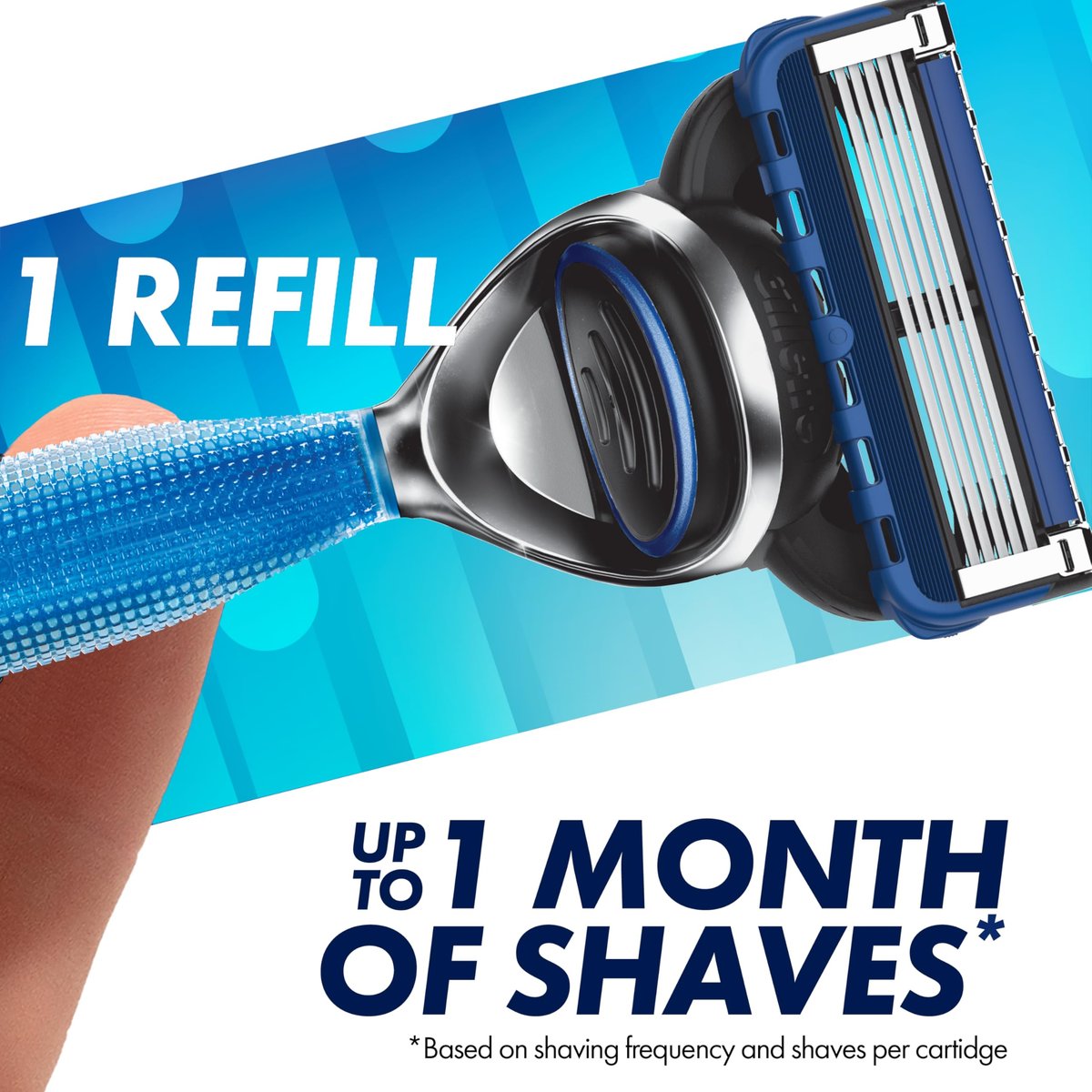 Gillette 5 Men's 5-Blade Razor Blade Refills, 12 Count – Smooth, Close Shave Avelisse