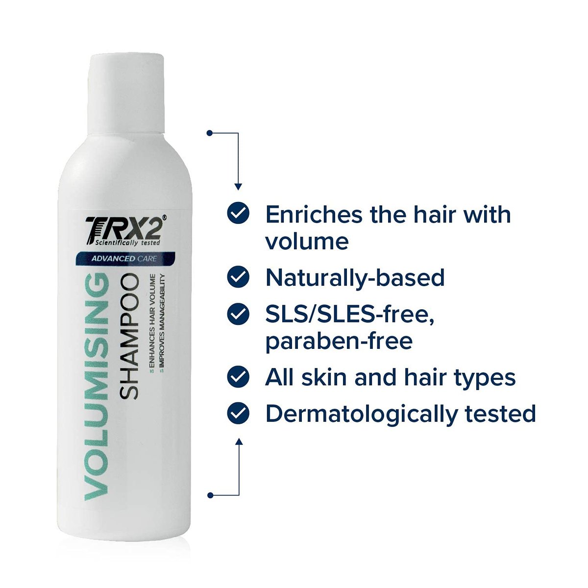 TRX2 Volumising Shampoo – Weightless Volume for All Hair Types, Paraben Free, 6.7 oz - görsel 5