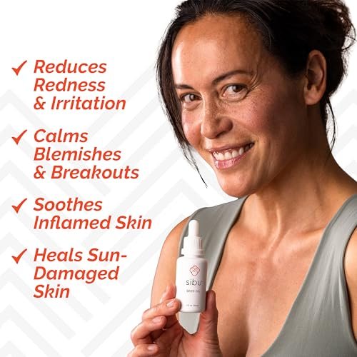Sibu Premium Himalayan Sea Buckthorn Seed Oil, USDA Organic (30ml) – Soothing Face Oil for Sensitive Skin, Breakouts & Irritation Avelisse