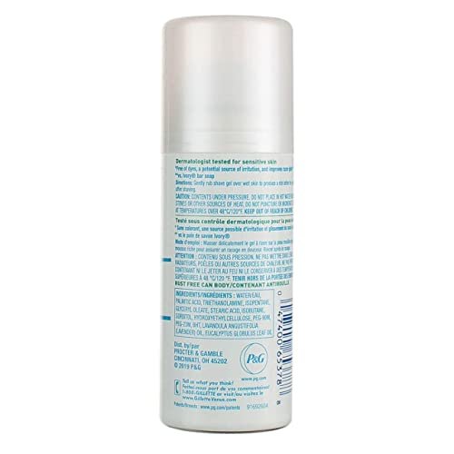 Gillette Satin Care Ultra Sensitive Irritation Defense Shave Gel, 2.5 oz – Gentle Shave for Sensitive Skin Avelisse