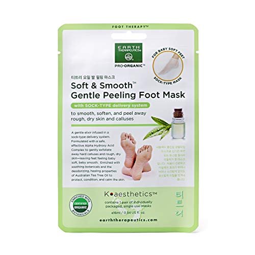 Earth Therapeutics Soft & Smooth Gentle Peeling Foot Mask - 2 Pairs Avelisse