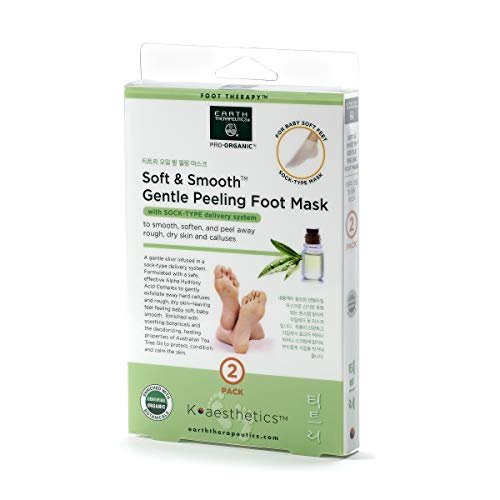 Earth Therapeutics Soft & Smooth Gentle Peeling Foot Mask - 2 Pairs Avelisse