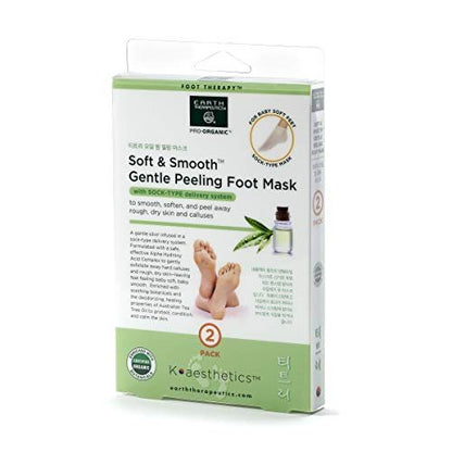 Earth Therapeutics Soft & Smooth Gentle Peeling Foot Mask - 2 Pairs Avelisse