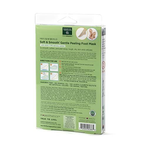 Earth Therapeutics Soft & Smooth Gentle Peeling Foot Mask - 2 Pairs Avelisse