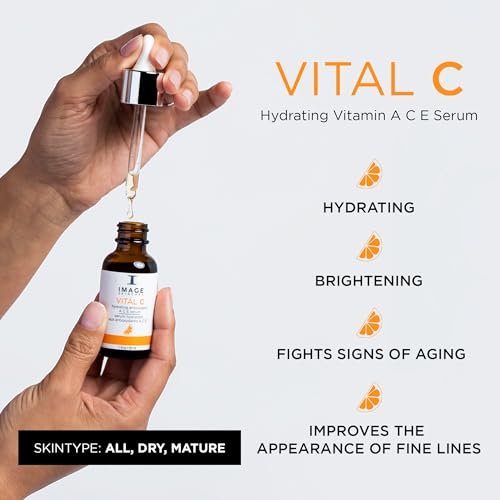 IMAGE Skincare VITAL C Hydrating Vitamin A C E Serum – Brightening Complex for Radiant Skin, 1 fl oz Avelisse