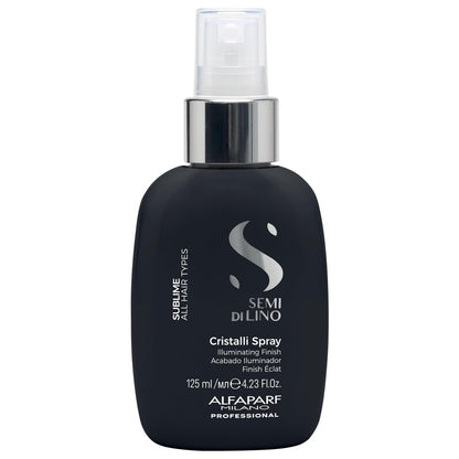 ALFAPARF MILANO Semi di Lino Sublime Cristalli Smoothing Finishing Spray - Lightweight Hair Oil Serum for Gloss and Shine (4.23 fl oz) Avelisse