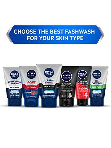 NIVEA Men Deep Impact Intense Clean Face and Beard Wash - Black Carbon, 3.3 oz (100 ml) - görsel 10