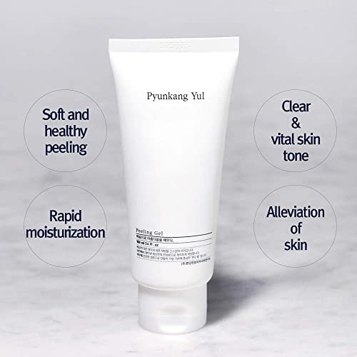 Pyunkang Yul Peeling Gel - Mild Face Scrub with Papaya & AHA, Zero-Irritation Korean Exfoliator, 3.4 Fl Oz Avelisse