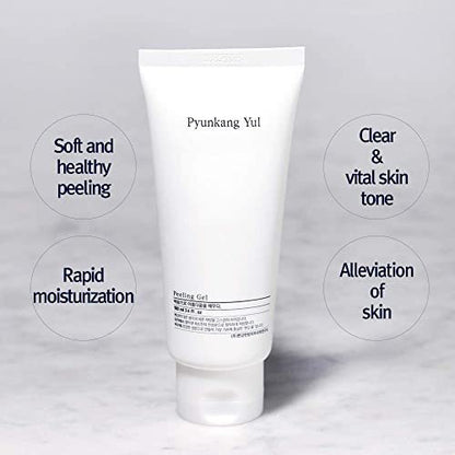 Pyunkang Yul Peeling Gel - Mild Face Scrub with Papaya & AHA, Zero-Irritation Korean Exfoliator, 3.4 Fl Oz Avelisse