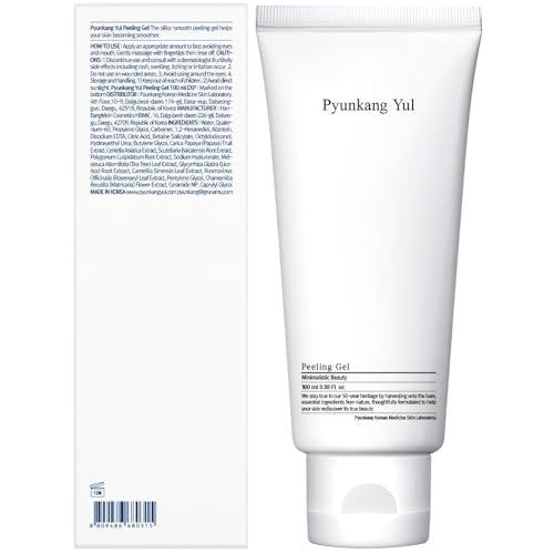 Pyunkang Yul Peeling Gel - Mild Face Scrub with Papaya & AHA, Zero-Irritation Korean Exfoliator, 3.4 Fl Oz Avelisse