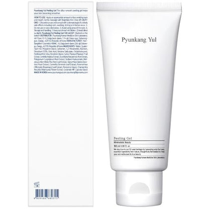 Pyunkang Yul Peeling Gel - Mild Face Scrub with Papaya & AHA, Zero-Irritation Korean Exfoliator, 3.4 Fl Oz Avelisse