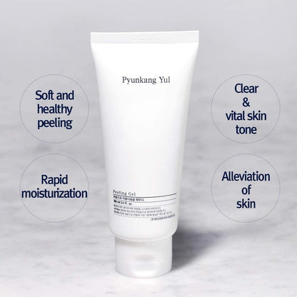 Pyunkang Yul Peeling Gel - Mild Face Scrub with Papaya & AHA, Zero-Irritation Korean Exfoliator, 3.4 Fl Oz Avelisse