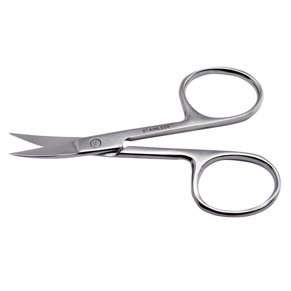 FEITA Mini Stainless Steel Eyebrow Scissors - Curved Small Grooming Scissors for Brow, Lash, Nose Hair, Mustache, Nail, Craft - görsel 8