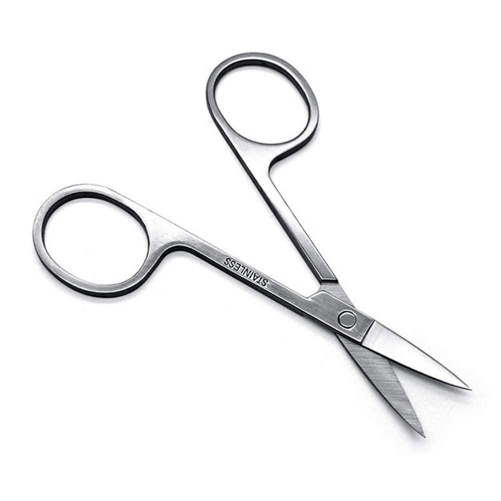 FEITA Mini Stainless Steel Eyebrow Scissors - Curved Small Grooming Scissors for Brow, Lash, Nose Hair, Mustache, Nail, Craft - görsel 10