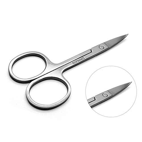 FEITA Mini Stainless Steel Eyebrow Scissors - Curved Small Grooming Scissors for Brow, Lash, Nose Hair, Mustache, Nail, Craft - görsel 13