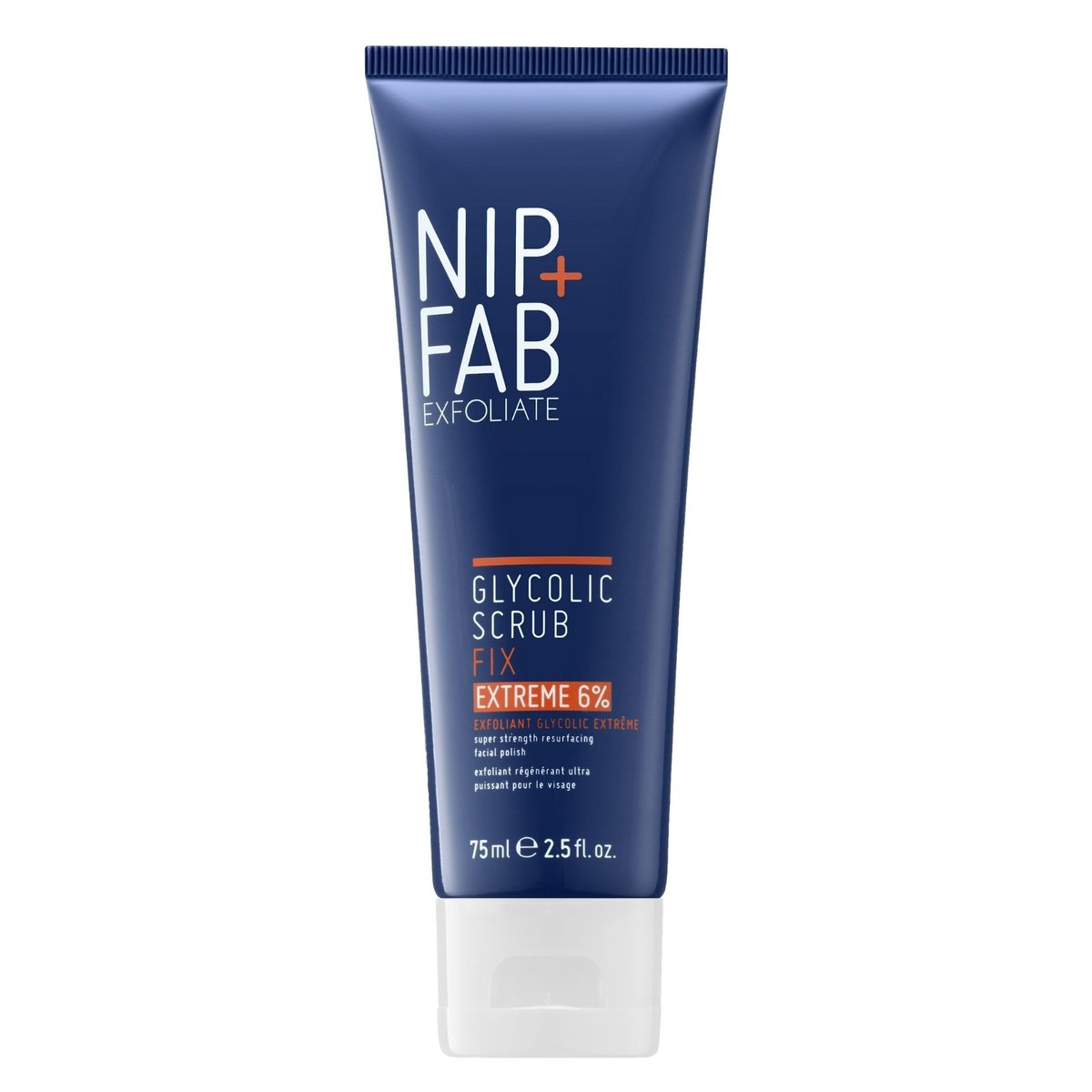 Nip + Fab Glycolic Fix Scrub Extreme – 6% Glycolic Acid 3-in-1 Facial Exfoliator & Pore Refiner, 2.5 fl oz Avelisse