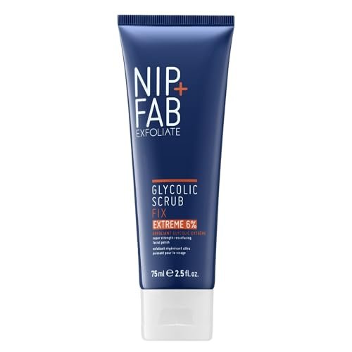 Nip + Fab Glycolic Fix Scrub Extreme – 6% Glycolic Acid 3-in-1 Facial Exfoliator & Pore Refiner, 2.5 fl oz Avelisse