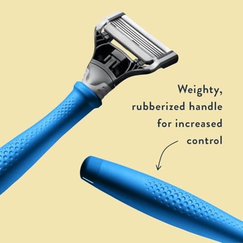 Harry's Original Razors for Men - 5-Blade Cartridges, German Engineered - Surf Blue Edition - görsel 4