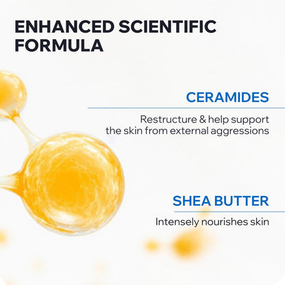 Uriage Xémose Face & Body Wash for Dry Skin – Extra-Gentle Foaming Cleanser, Fragrance & Soap-Free, Physiological pH, Supports Natural Moisture Barrier