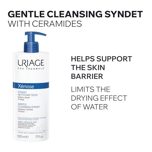 Uriage Xémose Face & Body Wash for Dry Skin – Extra-Gentle Foaming Cleanser, Fragrance & Soap-Free, Physiological pH, Supports Natural Moisture Barrier - görsel 4