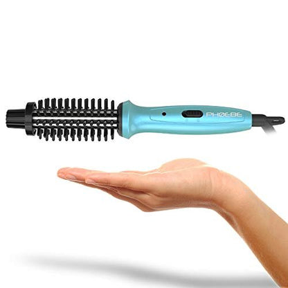 PHOEBE Mini Curling Iron 3/4 Inch – Dual Voltage Ceramic Tourmaline Ionic Hot Curler Brush with Travel Bag for Short Hair, Professional Travel Styling Tool Avelisse