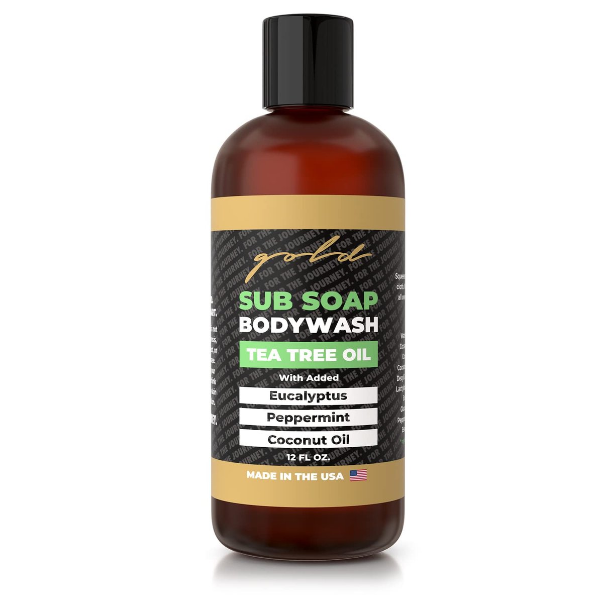 Gold BJJ Submission Soap Body Wash – Tea Tree Oil Shower Gel for Jiu Jitsu, Wrestling, MMA & Boxing Avelisse