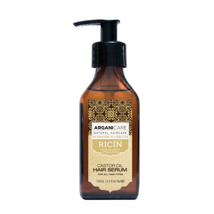 Arganicare Castor Range Protective Serum – Strengthens & Restores Hair, Promotes Growth, Intense Hydration, 3.38 fl oz