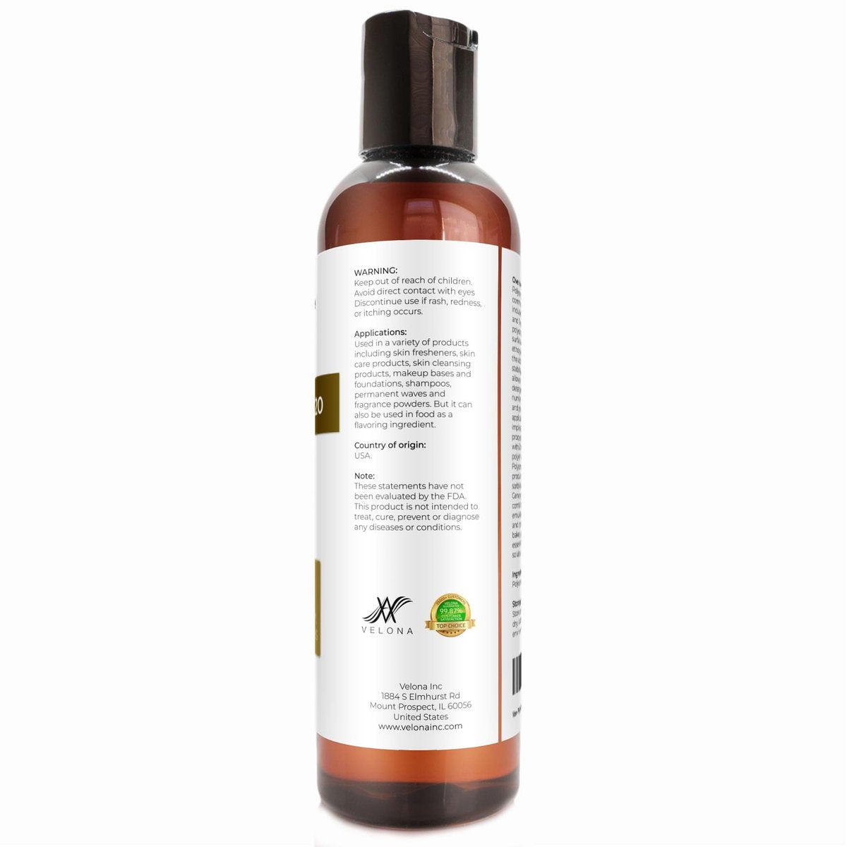Polysorbate 20 by Velona - 4 Fl Oz | Natural Solubilizer for Bath Bombs, Skincare & Cooking - görsel 7