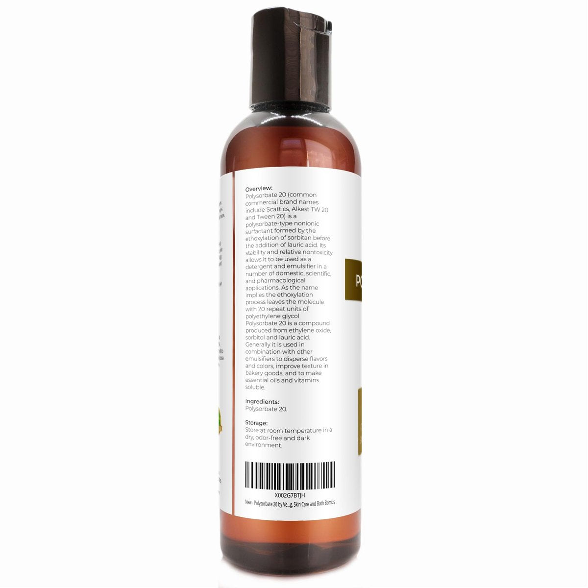 Polysorbate 20 by Velona - 4 Fl Oz | Natural Solubilizer for Bath Bombs, Skincare & Cooking - görsel 5