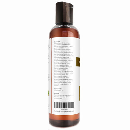 Polysorbate 20 by Velona - 4 Fl Oz | Natural Solubilizer for Bath Bombs, Skincare & Cooking