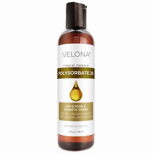 Polysorbate 20 by Velona - 4 Fl Oz | Natural Solubilizer for Bath Bombs, Skincare & Cooking - görsel 2