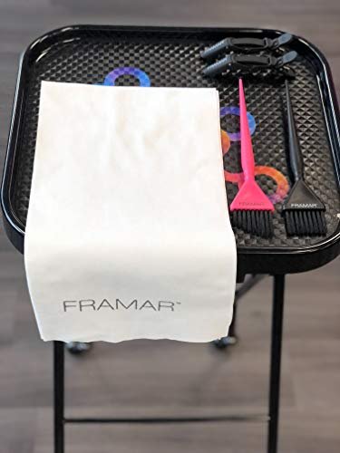 FRAMAR Biodegradable Salon Towels – Super Absorbent Disposable Hair Towels for Stylists, Spa, Barber, Gym – Extra Soft, 50 Count Avelisse