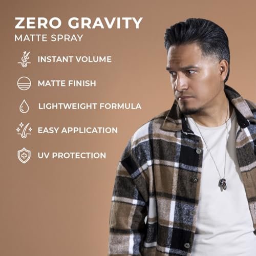 MANE TAME Zero-Gravity 7oz Matte Finish Spray - Instant Fullness, Volume, Texture & UV Protection for Thicker, Styled Hair Avelisse