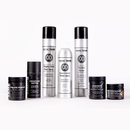 MANE TAME Zero-Gravity 7oz Matte Finish Spray - Instant Fullness, Volume, Texture & UV Protection for Thicker, Styled Hair Avelisse