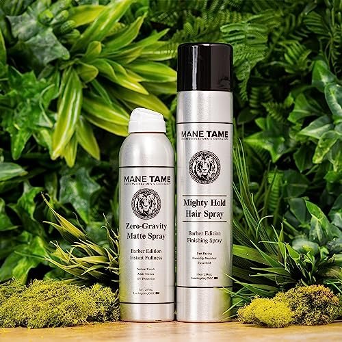 MANE TAME Zero-Gravity 7oz Matte Finish Spray - Instant Fullness, Volume, Texture & UV Protection for Thicker, Styled Hair Avelisse