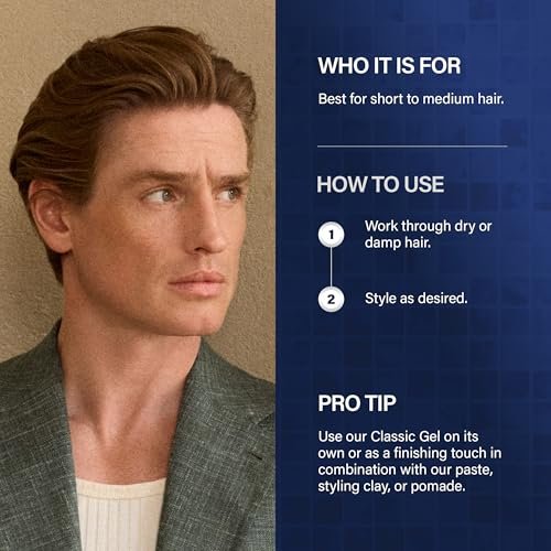 KEUNE 1922 by J.M Classic Gel – Strong Hold & Shine Styling Gel for Men, 10.1 Fl Oz - görsel 8