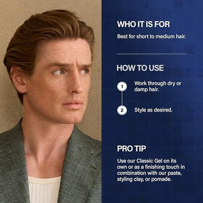 KEUNE 1922 by J.M Classic Gel – Strong Hold & Shine Styling Gel for Men, 10.1 Fl Oz