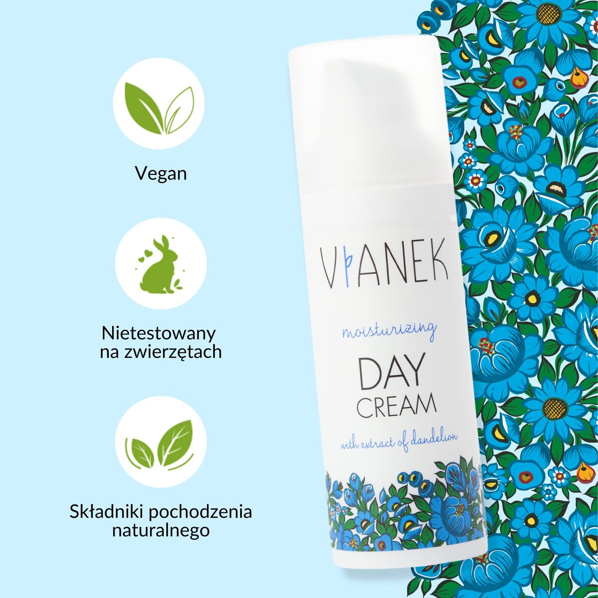 VIANEK Moisturizing Day Cream 50 ml – Hydrating Face Moisturizer for Daily Use - görsel 5