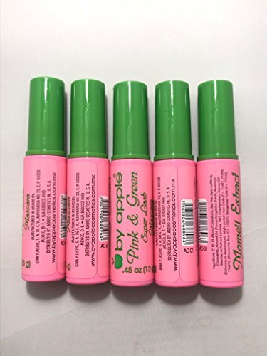 Zynxel Apple Mascara Super Lash - Pink & Green (Black) - 5-Pack
