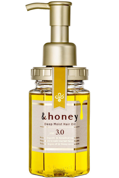 &honey Deep Moist Hair Oil – Bulgarian Damask Rose Honey – 3.4 oz (100 ml) – Intense Hydration & Shine
