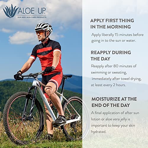 Aloe Up Sport Sunscreen Body Lotion SPF 30 - Broad Spectrum, Water Resistant 80 min, Reef Friendly, Fragrance Free, 3 oz - görsel 14