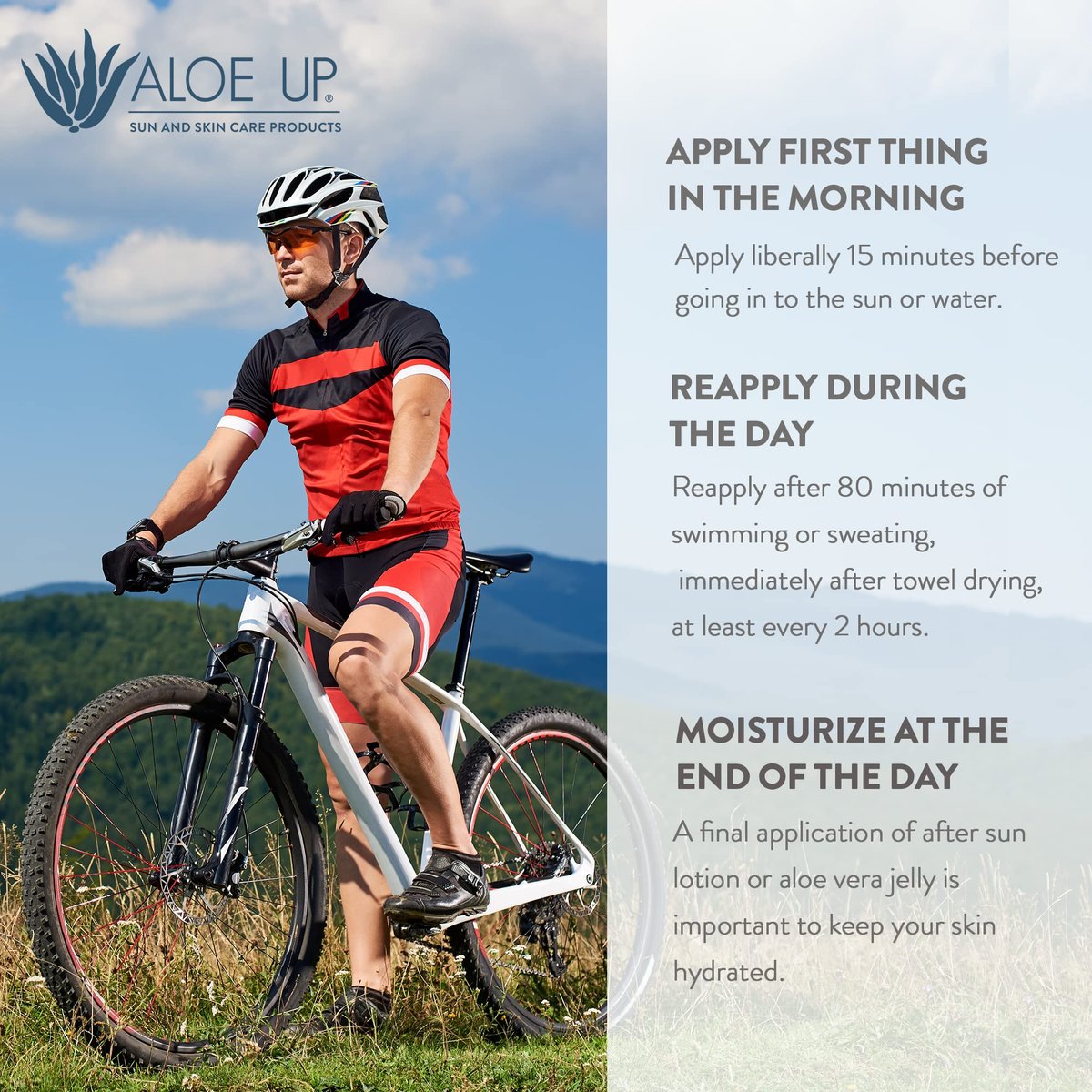 Aloe Up Sport Sunscreen Body Lotion SPF 30 - Broad Spectrum, Water Resistant 80 min, Reef Friendly, Fragrance Free, 3 oz - görsel 13